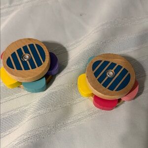 Colorful Wooden Spinning Tops